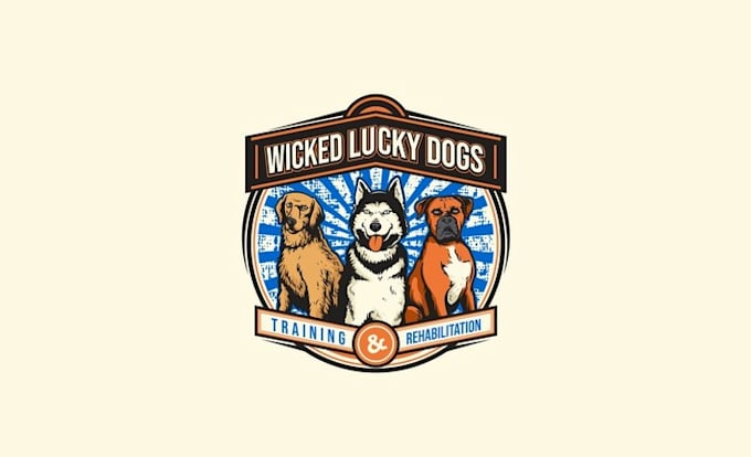 design aesthetics dog training business logo