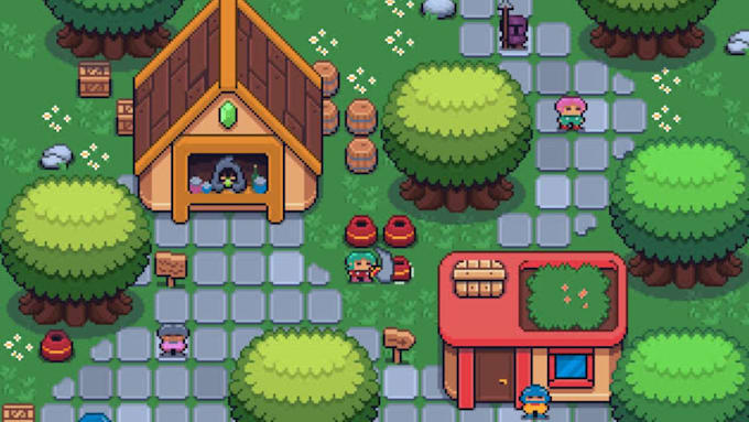 do pixel art tileset and backgound, pixel tilemap, game environment 16x16, 32x32