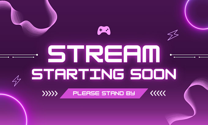 create an unique, animated and stylish starting soon screen for all streamers