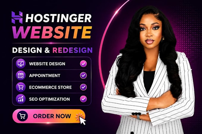 hostinger website design, redesign hostinger website wordpress hostinger