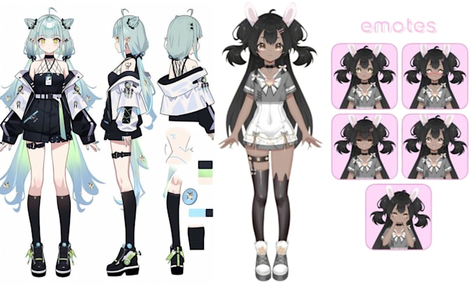 Design And Rig A Custom Anime Live2d Vtuber Model For Streaming Twitch