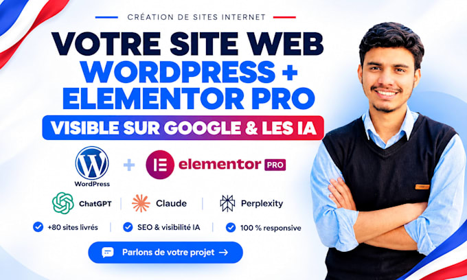 créer votre site internet wordpress elementor pro visible sur google et ia