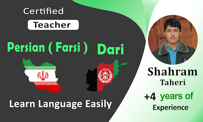 teach you farsi , basic to expert level in speaking , reading and writing