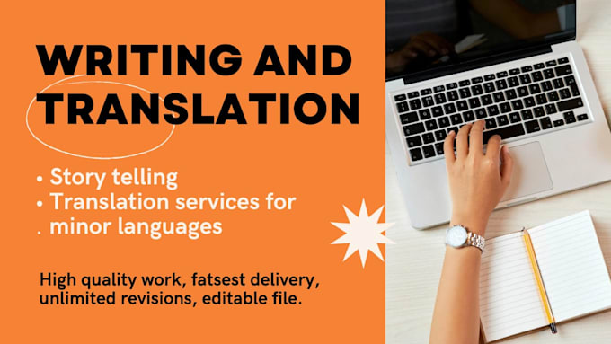 do writing and translation on any language