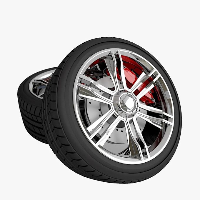 Design wheel rim, alloy wheel and commercial car wheel spin animation ...