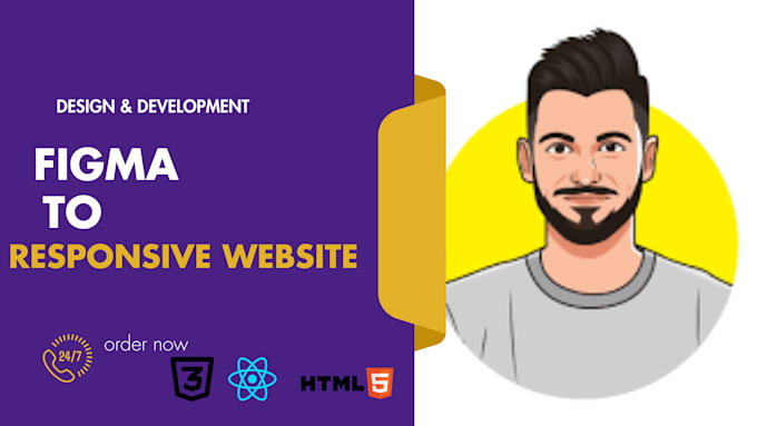 develop your website front end with react js html javascript