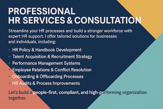 provide professional HR service, support and consultation