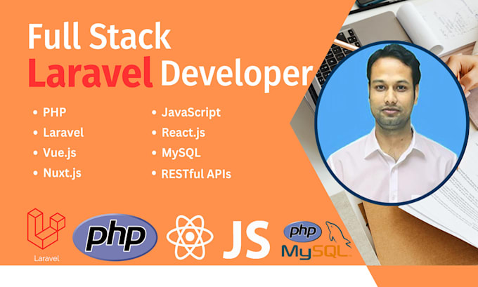 develop a website using PHP laravel nuxt js or mern stack