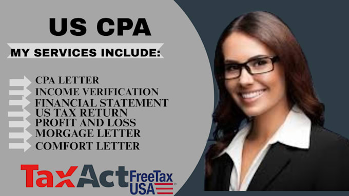 review and audit financial statements as US CPA, expense ratio letter, mortgage