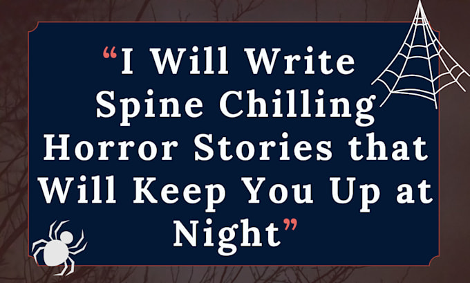 horror, thriller, suspense or mystery stories for you