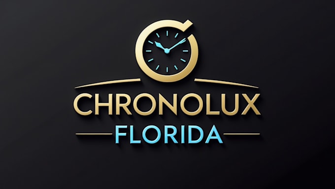 design a unique watch or clock logo
