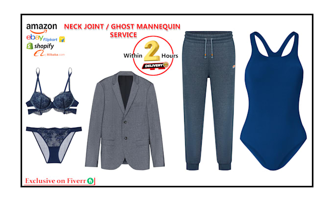 ghost mannequin, symmetrical neck joint and ecommerce photo editing
