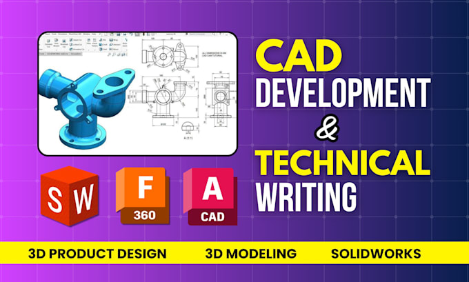create professional cad designs, 3d models, and manufacturing drawings