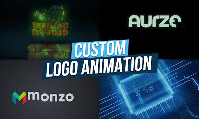 do custom logo animation, animated intro video and 2d animation