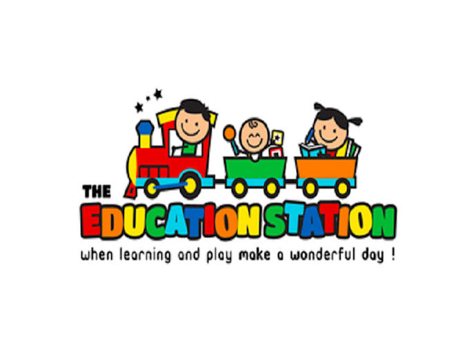 design professional education station daycare logo