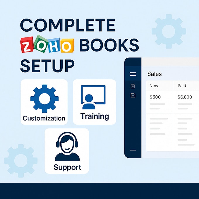 implement and set up zoho books for your business