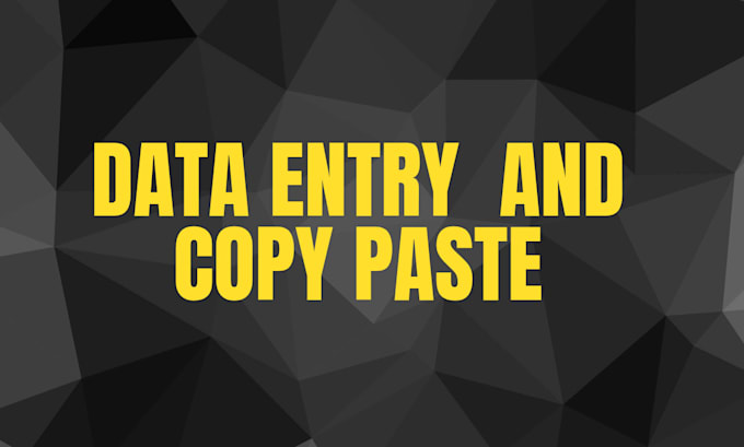Do data entry and copy paste works by Syad_arifuzzama | Fiverr