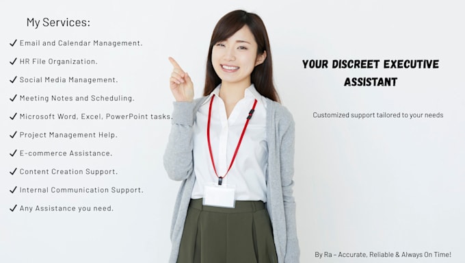 be your virtual assistant for admin and social media support