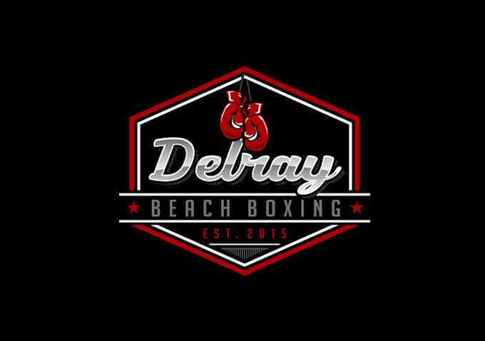 design serious professional beach boxing logo