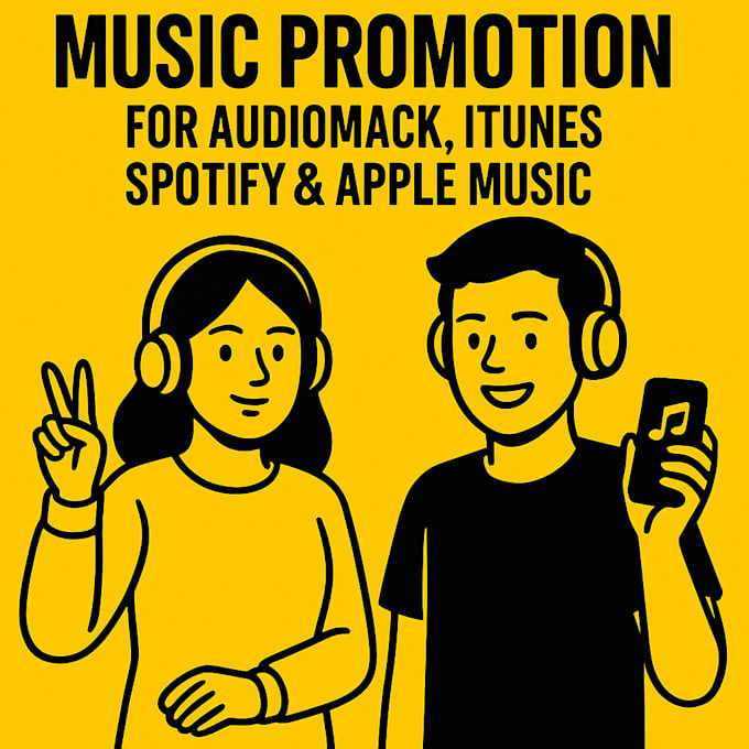 do music promotion for audiomack, itunes, spotify, apple music