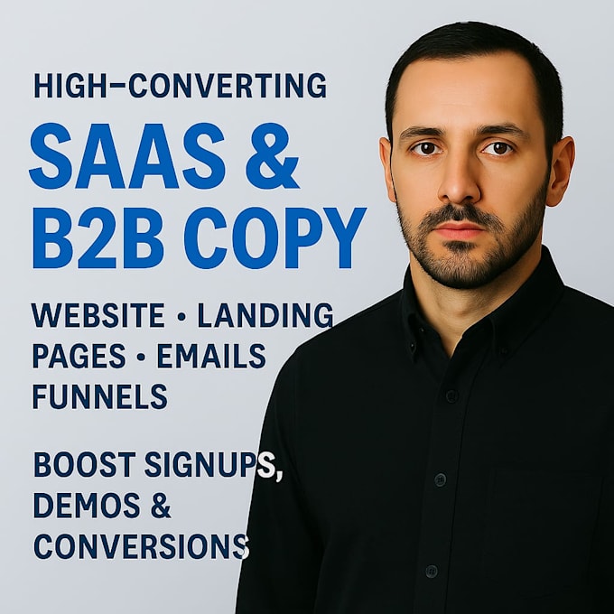 write b2b and saas website email and ad copy that converts