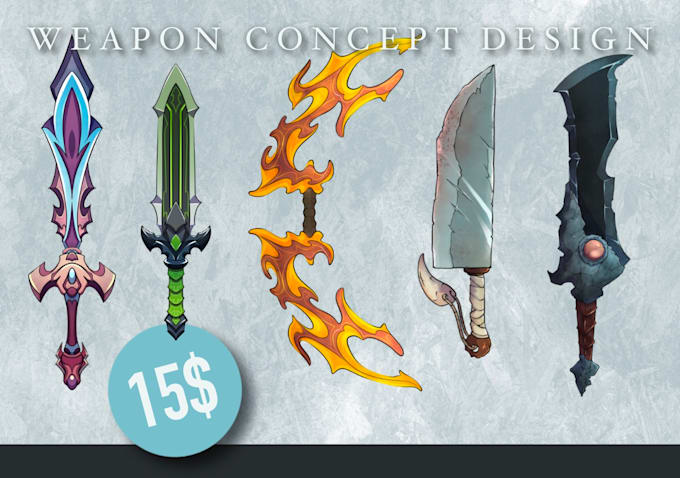 help you create weapon concept design for your projects