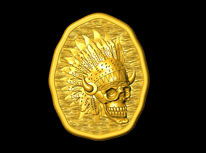 model 3d coin or medallions and bas relief for printing