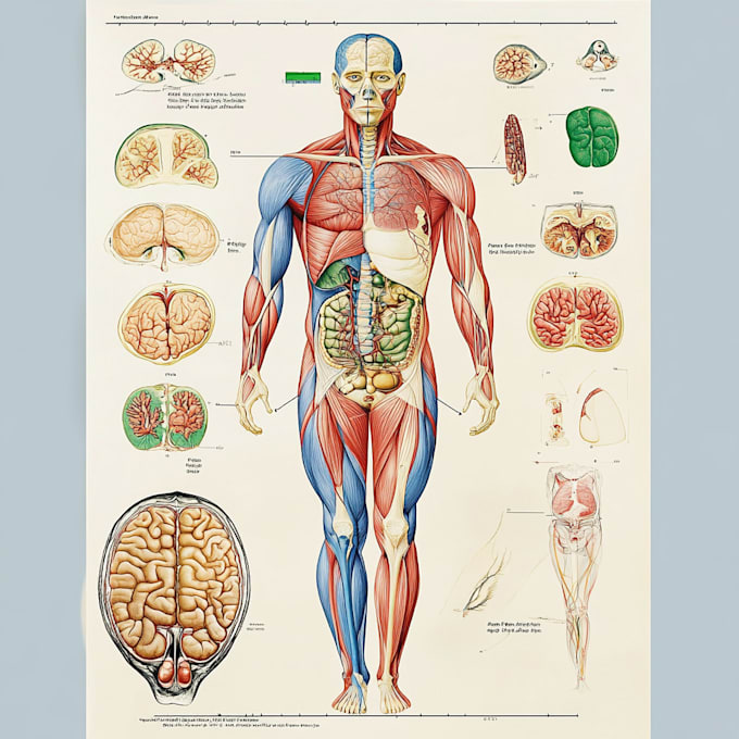 make anatomy, medical and scientific illustrations and diagrams