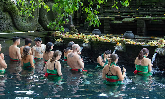 send special energy from tirta empul temple