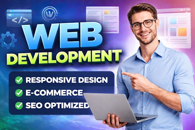 build custom website development, front end developer, full stack develop