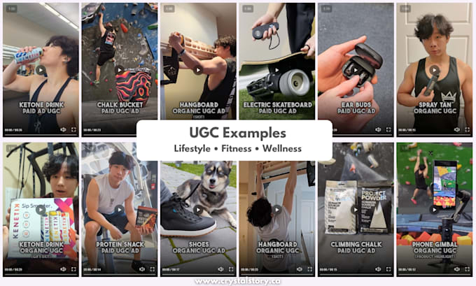 Create male ugc videos for fitness and lifestyle brands by Ugcrystal ...