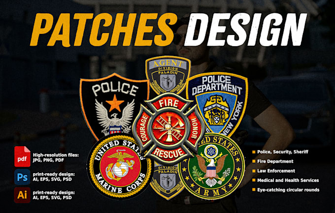 Design professional police and security patches and badges by ...