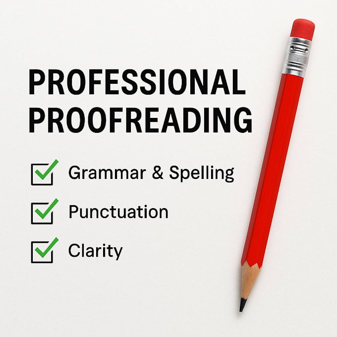 proofread and edit your english content