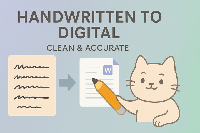 digitize your handwritten documents or images