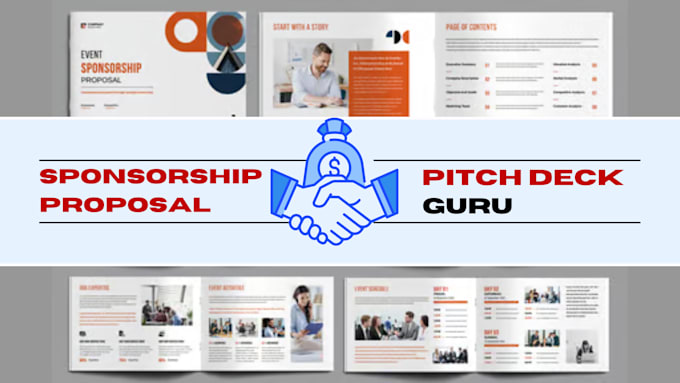 Design powerpoint sponsorship proposal pitch deck ppt pitch deck bid