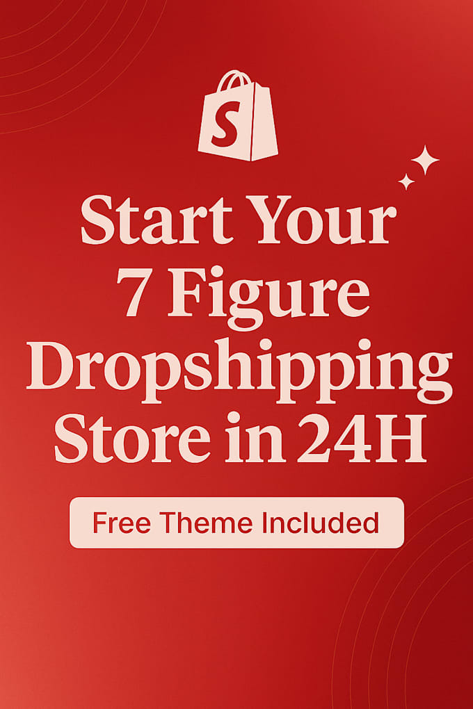 create a one product shopify store, dropshipping store
