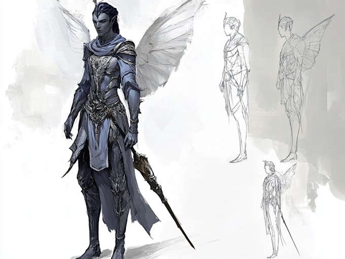 character sketch fantasy art illustration