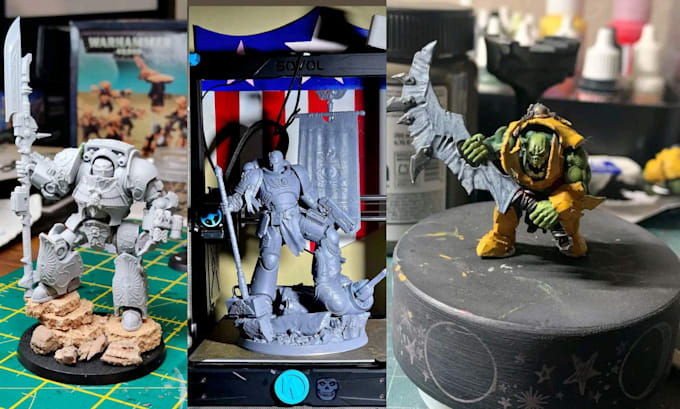 3d print and paint your miniature warhammer 40k action figure tabletop model toy