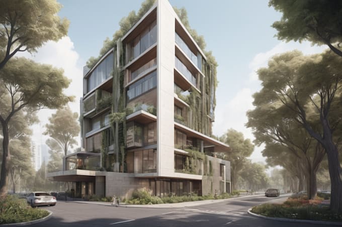 do concept hand drawn architectural render sketch