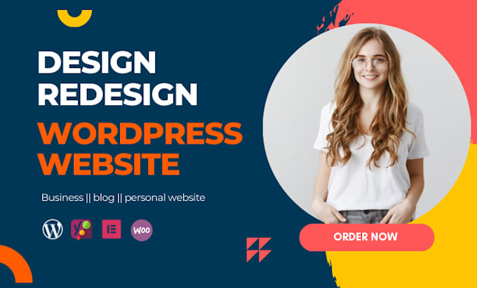 design revamp, update wordpress website landing page or blog website development