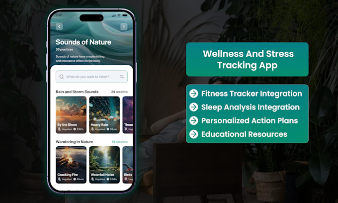 create  wellness and longevity app like renue, span, or insidetracker