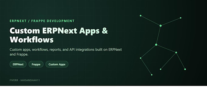 be your expert erpnext developer for customization