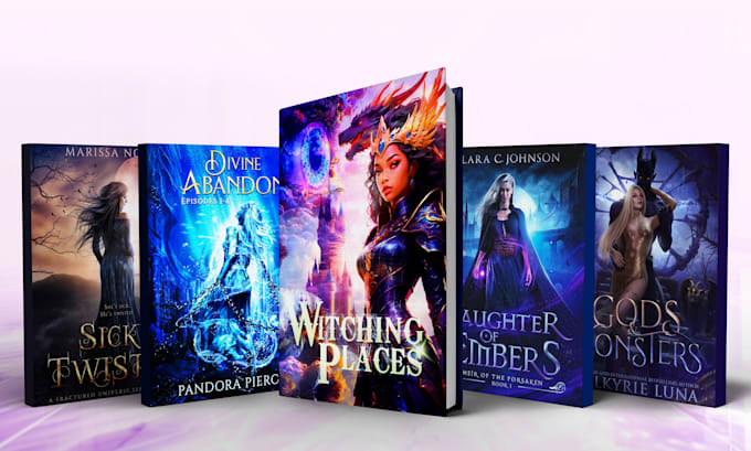 design fantasy and minimal creative kindle book cover design