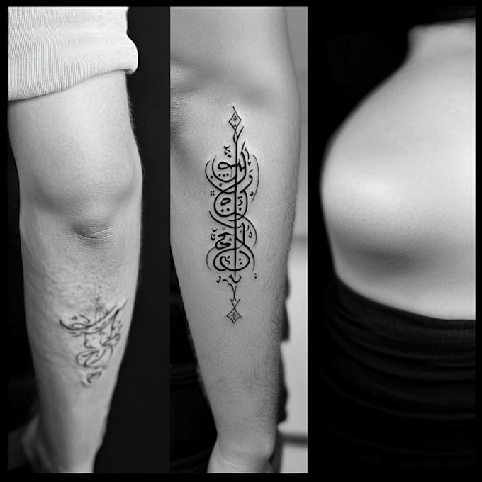 create unique tattoo design colored and non colored