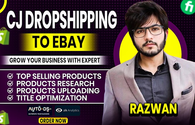 do cj dropshipping to ebay and shopify top listings