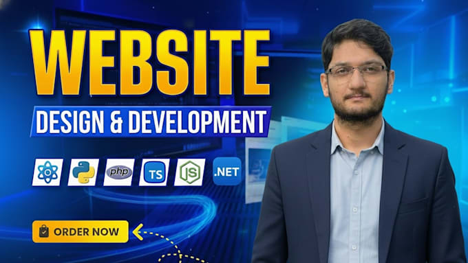 do custom website development and web design as a full stack web developer