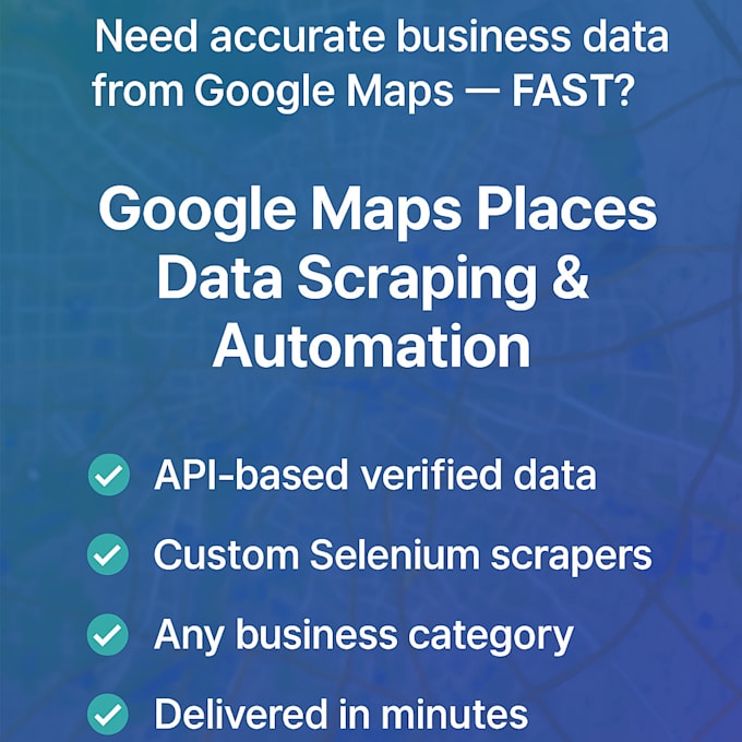 scrape google maps places API business leads data