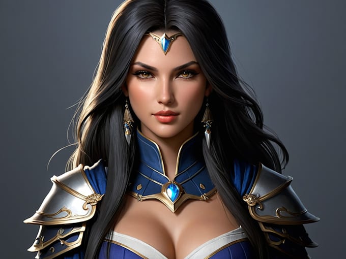 Amazing fantasy character concept art, digital art by Romaerr | Fiverr
