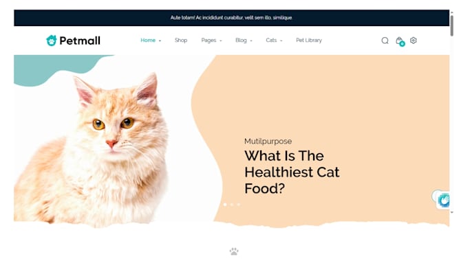 build pet store shopify website pet supplies, food, accessories dropshipping