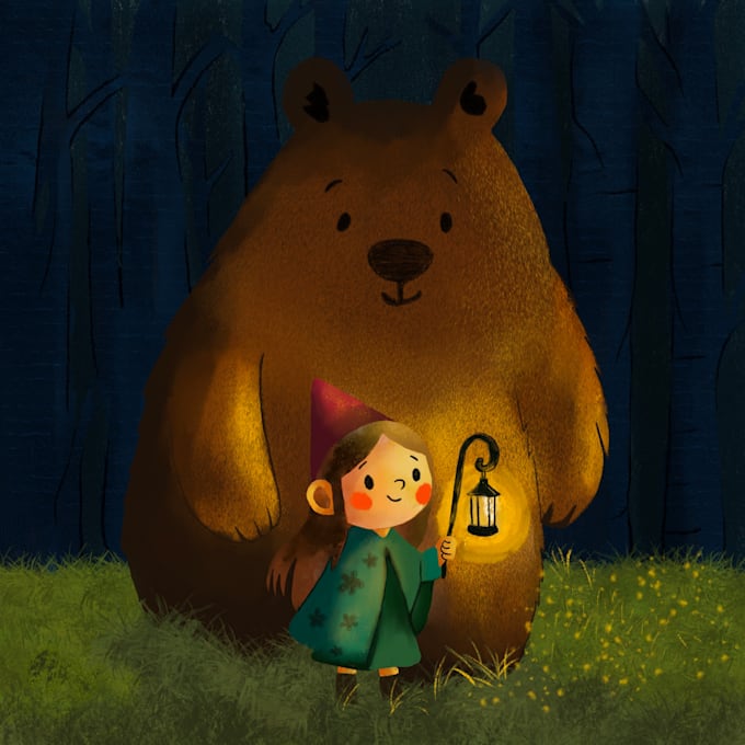 illustrate children story book illustration